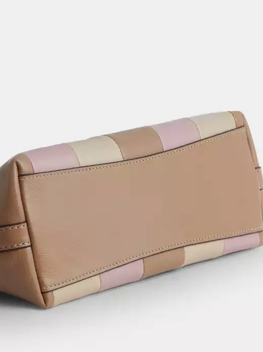Coach Caitlin With Striped Patchwork & Adjustable Strap - Picture 3 of 4